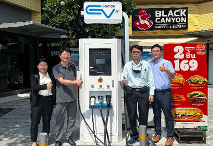 The Operation of PTT OR DC Charging Station Project in Thailand